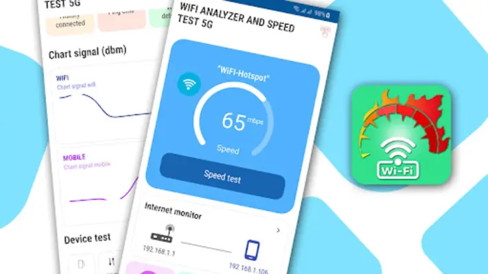 WiFi Analyzer and 5G Speed test android App screenshot 3